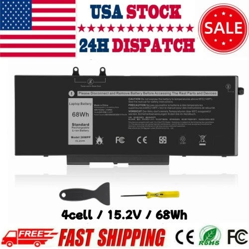 ?LOT 3HWPP Battery For Dell Latitude 14 5401 5411 15 5501 5511 Precisio 68Wh