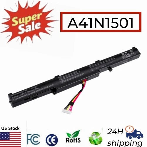A41N1501 Battery For Asus Rog N552V N552VW N752 N752V N752VW GL752 GL752V 33Wh