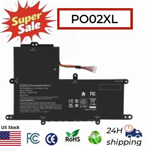 New PO02XL Battery for HP Stream 11-R 11-R014WM 824560-005 HSTNN-DB7 37wh