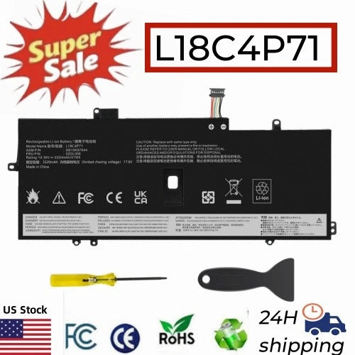 Battery L18C4P71 L18L4P71 For Lenovo ThinkPad X1 Yoga 4th 5th Gen Carbon 7th 8th