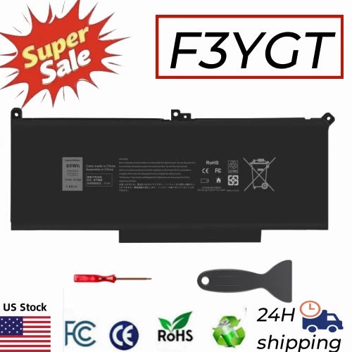 F3YGT Battery For Dell Latitude 12 13 14 E7280 E7480 7480 7490 7380 7390 60Wh