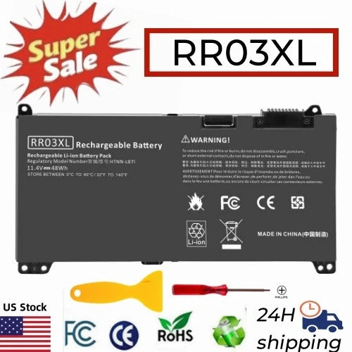 RR03XL Battery For HP ProBook 440 G4 G5,450 G4 G5, 455 G4, 470 G4 G5 Series 48Wh