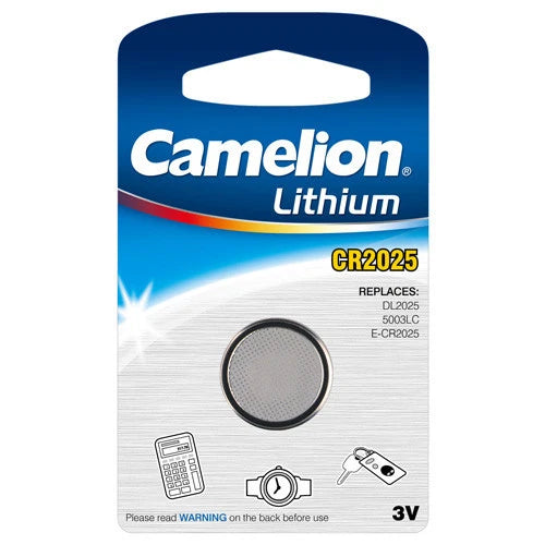 1 Camelion CR 2025 CR2025 DL2025 ECR2025 Lithium 3v Button Cell Battery