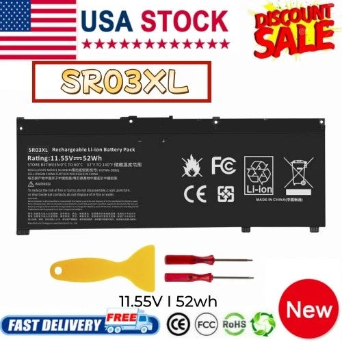 SR03XL Battery for HP 15-dc0xxx 15-dc0010ca 15-cx0071nr 15-cx0007nf notebook pc