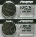 Lot of 2 PC ENERGIZER CR2032 WATCH BATTERIES 3V LITHIUM CR 2032 DL2032 BR2032
