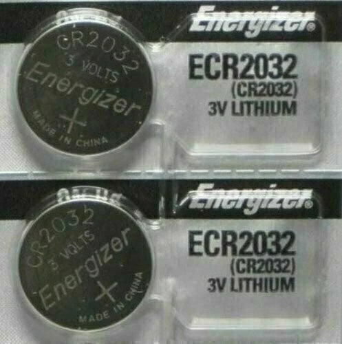 Lot of 2 PC ENERGIZER CR2032 WATCH BATTERIES 3V LITHIUM CR 2032 DL2032 BR2032