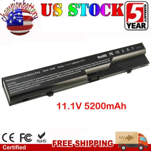 Laptop Battery for HP 620 625 4320s 4321s 4525S PH06 HSTNN-I85C Notebook 5200mAh