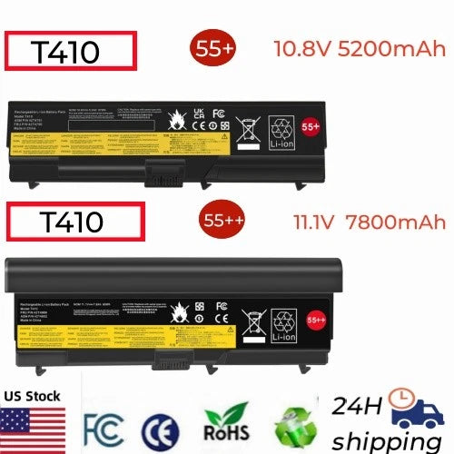 6/9Cell Battery for Lenovo Thinkpad T410 T420 T510 T520 SL410 SL510 W510 55++