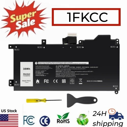 ?1FKCC Battery For Dell Latitude 7200 7210 2-IN-1 Series 0KWWW4 KWWW4 9NTKM 38wh