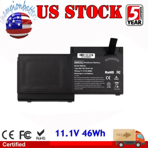SB03XL SBO3XL Battery For HP Elitebook 720 G1 G2 725 820 716726-421 717378-001