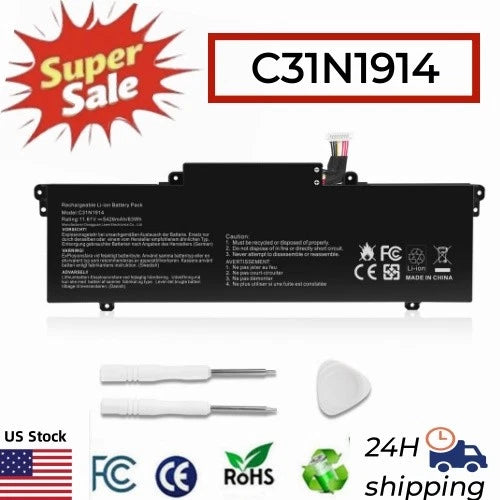 C31N1914 New Battery for Asus ZenBook 14 UX435EA UM425QA UX425UG UX435EG 63Wh
