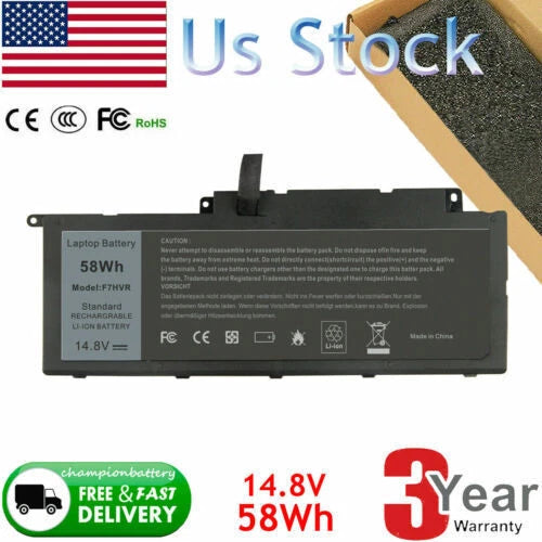 F7HVR Battery Replaceable For Dell Inspiron 15 7537 17 7737 062VNH G4YJM T2T3J