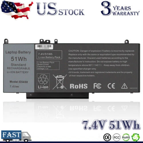 G5M10 Battery For Dell Latitude E5250 E5450 E5550 WYJC2 0WYJC2 8V5GX 1KY05 R9XM9