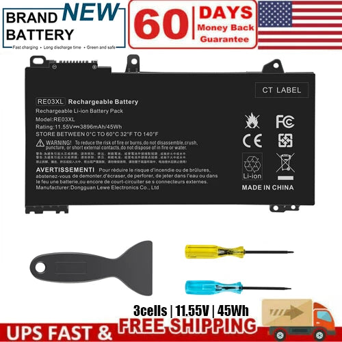 RE03XL Battery For HP ProBook 430 G6 440 G6 445 G6 455R G6 450 G7 HSTNN-DB9A