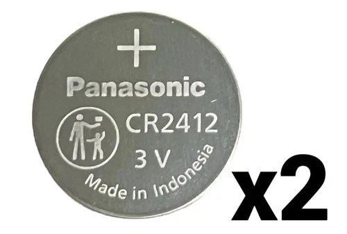 2 pc NEW PANASONIC CR2412 cr 2412 lithium 3V lithium battery EXPIRE 2036
