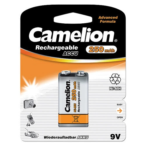 9V Volt Rechargeable NiMH 250 mAh Battery