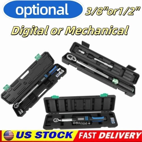 ?Torque Wrench Adjustable Digital/Mechanical Torque Wrench 1/2'' 3/8" 1/4''Drive