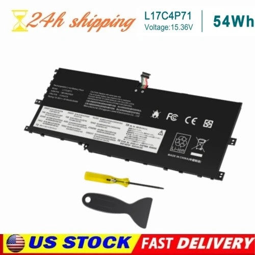L17C4P71 L17M4P73 Battery For Lenovo ThinkPad X1 Yoga 3rd Gen Series 01AV475