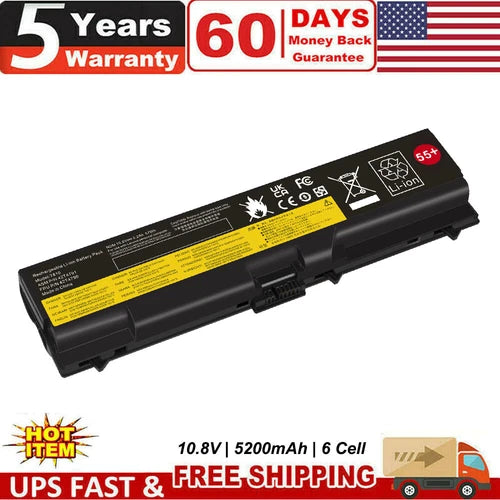 ? Battery for Lenovo Thinkpad T410 T420 T510 T520 W510 W520 SL410 SL510 6 Cell