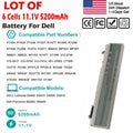 ??LOT 1-100x PT434 Battery For Dell Latitude E6400 E6410 E6500 E6510 W1193 M4400