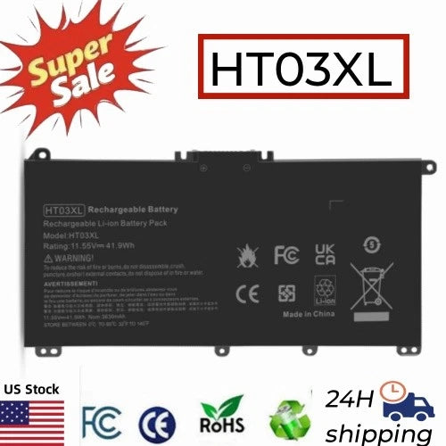 HT03XL Battery for HP 240 245 250 255 G7 Series Pavilion 14-DQ0000 HSTNN-IB8O