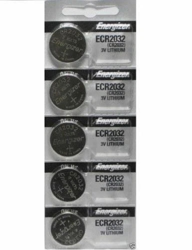 Lot of 5 Energizer ECR2032 Genuine Fresh Date CR2032 2032 Lithium 3V Batteries