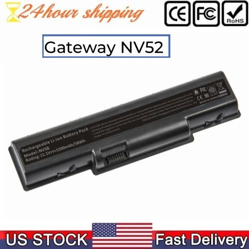 5200mAh Battery for Acer Gateway NV52 NV53 NV54 NV56 NV58 NV59 ACER Aspire 5517