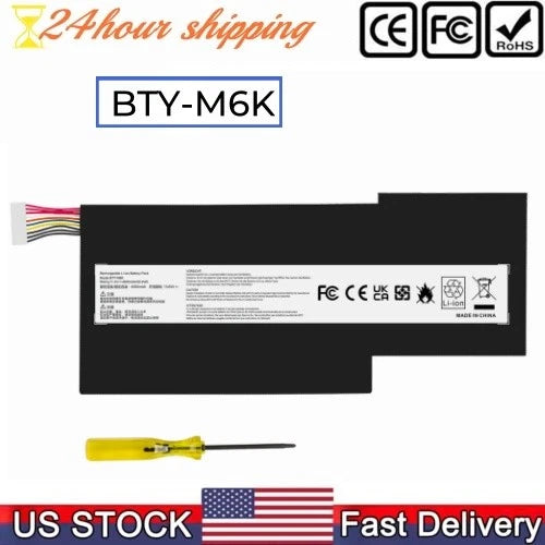 ?Battery for MSI GF65 Thin 10SDR 9SEXR 9SD,GS73 8RF MS-16K3 MS-16W1 BTY-M6K US