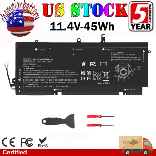 BG06XL BG06045XL Laptop Battery for HP EliteBook Folio 1040 G3 804175-181 45Wh