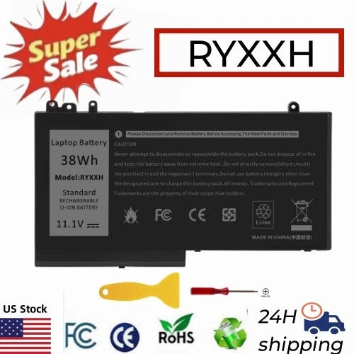 LOT 10x RYXXH Battery for Dell Latitude E5250 E5450 E5550 11 3150 3160 38Wh