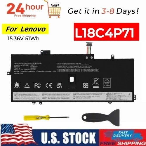 L18C4P71 Battery For Lenovo ThinkPad X1 Carbon 7th Gen 2019 / 8th Gen 2020 51Wh