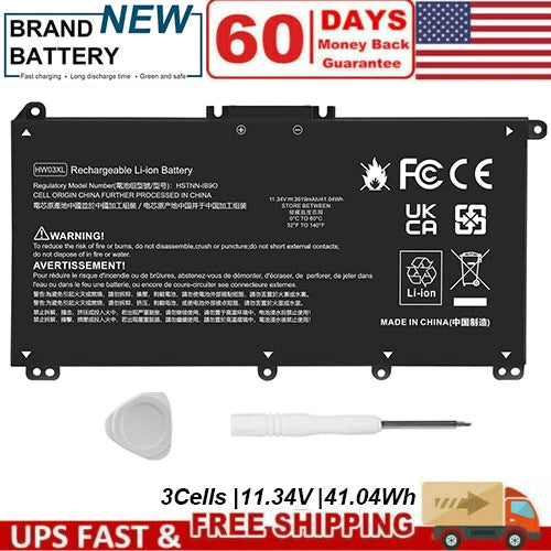 HW03XL L97300-005 Battery for HP Pavilion 15-EG 15-EH 15-GW 17-CN 17-CP 41.04Wh