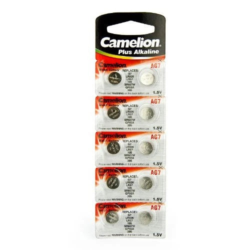 10 Pk Camelion AG7 LR927 395 399 926 SR927SW LR57 Alkaline Button Cell Battery