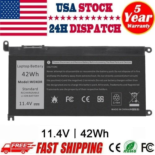 Battery For Dell Inspiron 17 5000 series 17 5765 5767 5770 14 7460 3CRH3 WDXOR