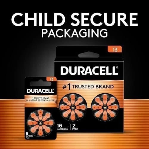 Duracell Hearing Aid Batteries Blue Size 675, 6 Count Pack, 675A Size Hearing...