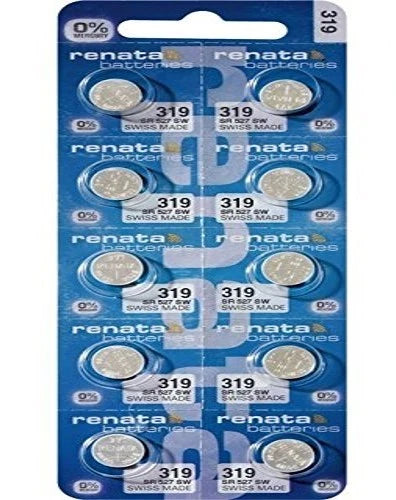 10 Button Cell Type 319 Batteries Renata