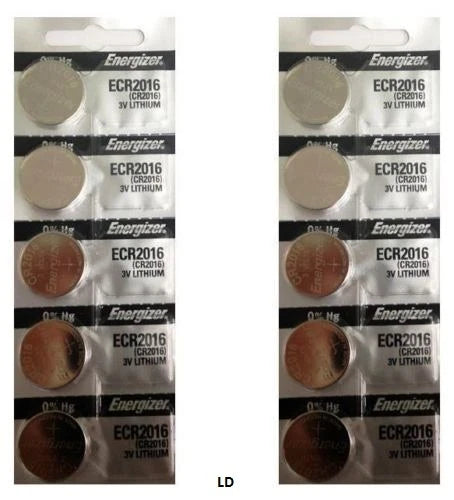 Energizer ECR2016 CR2016 BR2016 Lithium3V Battery (5piece) New Authorized Seller