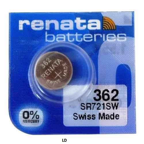 362 RENATA WATCH BATTERIES SR721SW (2 piece) New packaging Authorized Seller