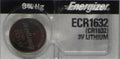 1 ENERGIZER CR1632 1632 BATTERY GOOD FOR ALL CAR REMOTES