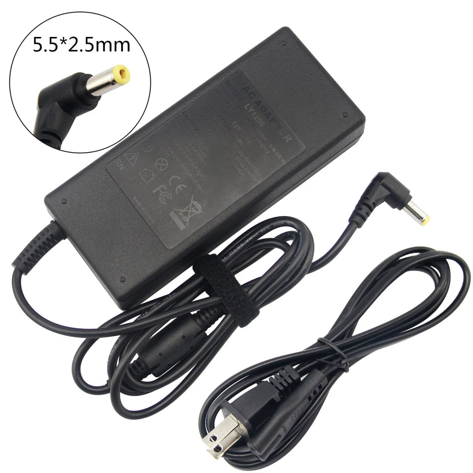 AC to DC 12 Volt 5 Amp (12V 5A) Adapter Power Supply for led strip LCD +Cord US
