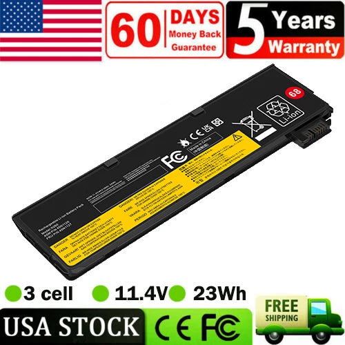 68 Battery For Lenovo Thinkpad X240 240S X250 X260 X270 T440S T450S W550 24WH