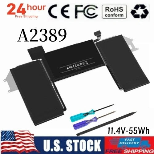 A2389 battery FOR APPLE MacBook Air 13" A2337 M1 Battery 616-00535 11.4V-55Wh