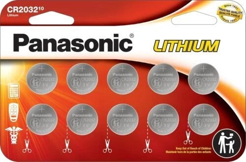LOT 2-5-10 Panasonic LITHIUM BATTERY 3V CR2032 2032 BR2032 DL2032 Button Cell