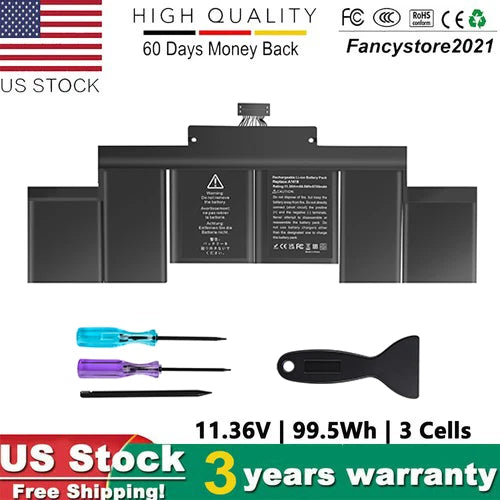A1618 Laptop Battery for Apple MacBook Pro 15" Retina Mid 2015 A1398 020-00080