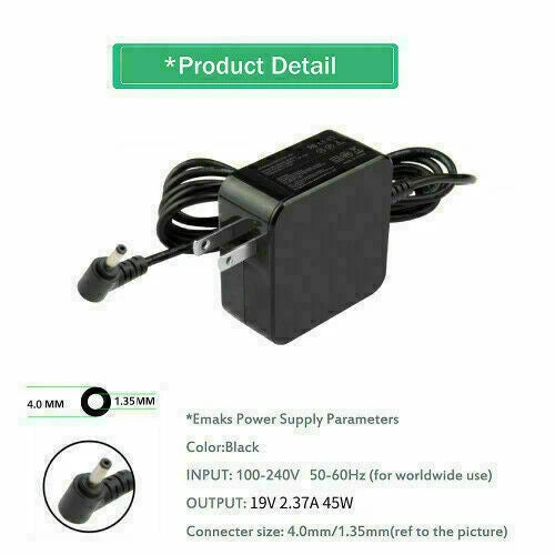 AC Adapter Power Charger For ASUS E410MA E410M E410 E210M E210E510 E406M E410M