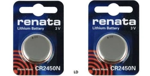 CR2450N RENATA WATCH BATTERIES 2450 (1 piece) New packaging Authorized Seller