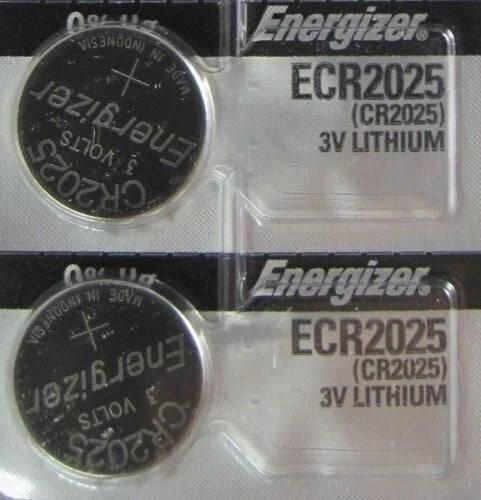 2 Pk CR2025 Energizer Battery