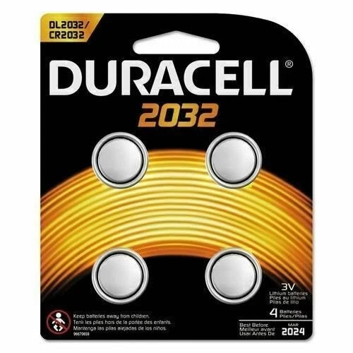 Duracell® Lithium Medical Battery 3V CR 2032 4/Pk EXP 2031 Shipping w Tracking #