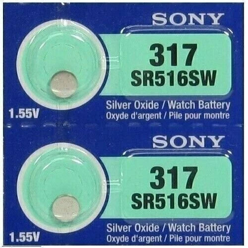 1 Sony 317 SR516SW SP317 V317 D317 616 Silver Oxide Watch Battery Made in Japan