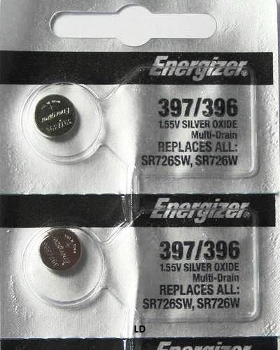 ENERGIZER 397/396 SR726SW SR726W (5 piece) WATCH BATTERY NEW Authorize Seller